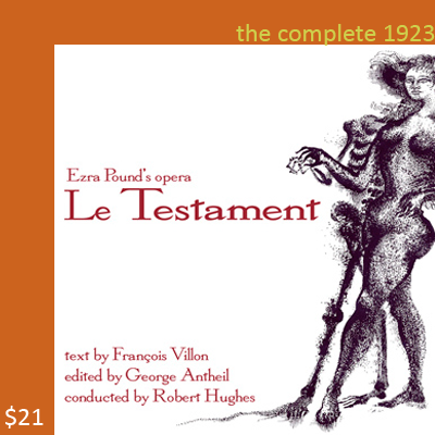 audio CD Ezra Pound's 1923 Le Testament