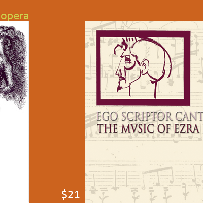audio CD Ego Scriptor Cantilenae The Music of Ezra Pound